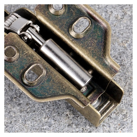 Ultra Quiet Cabinet Hinges 2 Pack Hydraulic Mute Stainless Steel Door Closers for Cupboards close-up showing copper core damper