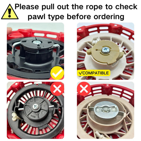 Replacement Pull Start Assembly Recoil Starter 28400-Z4M-306ZB pawl type check.
