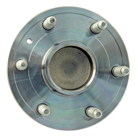 Front view of Wheel Hub And Bearing Assembly With Wheel Speed Sensor For Quiet Long Lasting Performance Built Tough With Multi Lip Seal Design