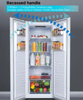 Workhorse 11 Cubic Feet Convertible Freezer And Refrigerator With Quick Temp Switch open showing fresh food storage, white interior and adjustable shelves.