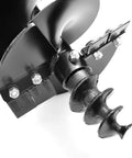 Close-up of the auger tip on the Heavy Duty 3 Point Post Hole Digger for Cat 1 and Cat 2 Tractors, 9 Inch and 12 Inch Augers