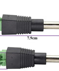Pro Audio Gear 6.35mm TS Mono Male To 2 Pin Female Screw Terminal Block Connector Pluggable Wire Solderless Adapter