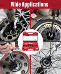 12pcs Blind Hole Collet Bearing Puller Set With Slide Hammer Built Tough Pro Grade Internal Bearing Extractor Kit 8 To 32mm Expandable Collets Insert Bearing Remover Red in various applications.