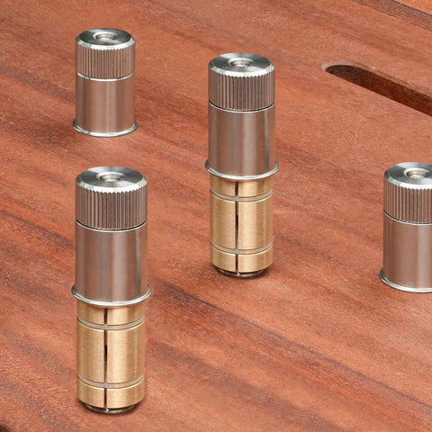 Locking Stainless Steel MFT Table Hole Pins For Woodworking Benches Quick Release No Tools Needed For Accurate Workbench Setup