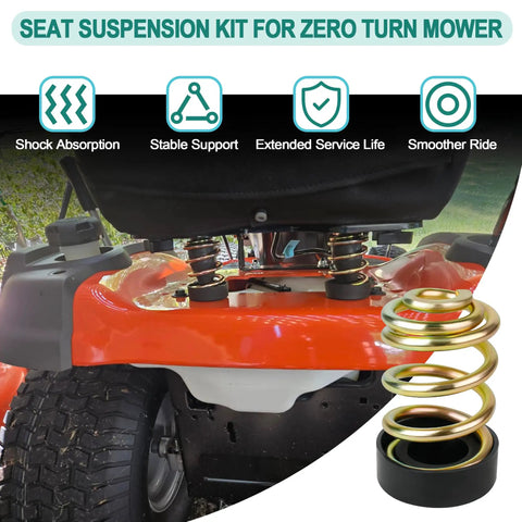 Seat Suspension Kit For Zero Turn Mowers And Lawn Tractors Replacement Mower Compression Seat Spring 283516 And Cap 422127