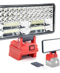 Cordless LED Work Light For M18 Battery, 9000 Lumens Flood Light With Dual USB Charging, Battery Powered Battery Not Included