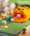 Indoor Putting Green With Automatic Ball Return For Kids Plus Toddler Golf Clubs Light Up Balls Party Game Training Mats