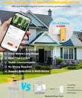 WiFi Water Timer Three Zone Garden Hose Controller With Brass Inlet And Outlet Smart Sprinkler Timer for App and Voice Control, smartphone app view
