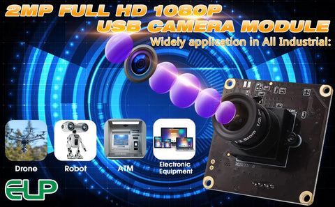 2MP High Speed USB Camera Module For Computer And PC 1080p Full HD UVC Web Camera Board for industrial use