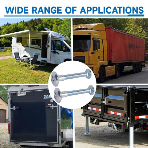 Trailer Hasp Bolt Kit With Carriage Bolts And Torx Barrel Nuts for enclosed trailers usage examples