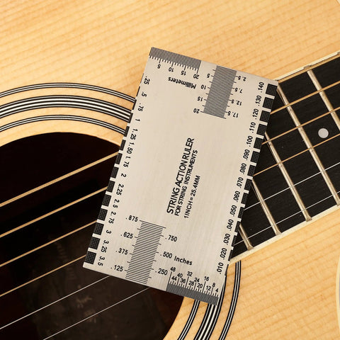 String action gauge from All In One Guitar Luthier Repair Kit With Ball End Truss Rod Wrenches And Precision Allen Wrenches