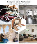 Collage of spaces showing Heavy Hitter 10 Amp Reciprocating Saw in use: car, office, travel, home settings.