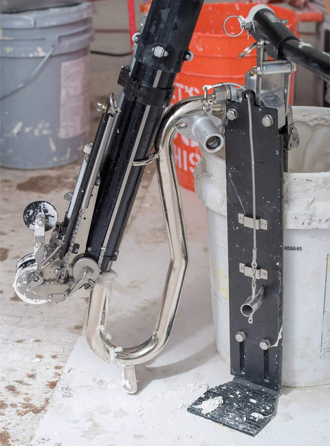 Heavy Duty Pro Grade Compound Pump Gooseneck Mud Loading Tool For Drywall Jobs DXTT 2 714 with quick change valve setup