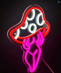 Lady Mushroom Neon Light LED Night Light USB Powered Sign For Man Cave Bar Bedroom Wall Decor Party Art Purple Glow Handmade