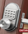 Stainless Steel 304 Keyless Deadbolt Lock With Mechanical Keypad And Key Backup Double Security Passcode Or Keys No Battery
