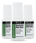 5 Second Brush On Nail Glue That Dries In A Snap For Press On Nails And Acrylics, 6g bottles, 3 pack, front view