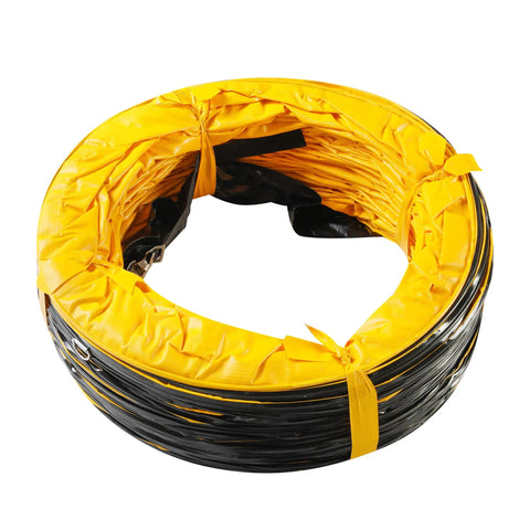 25 Foot PVC Flexible Duct Hose For Exhaust Fans 16 Inch Diameter Heavy Duty Ventilation Tubing With Flame Retardant Inner Wall Carbon Wire