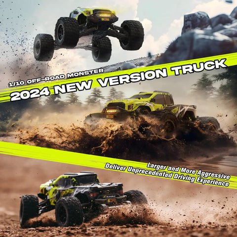 1/10 Scale Brushless Beast Mode Fast RC Car for Adults, Off Road Monster Truck, waterproof 4WD Electric RC vehicle in action