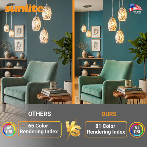 Venice 11 Inch LED Decorative Pendant Light Fixture With Iridescent Glass Shade displayed in room setting with armchairs.
