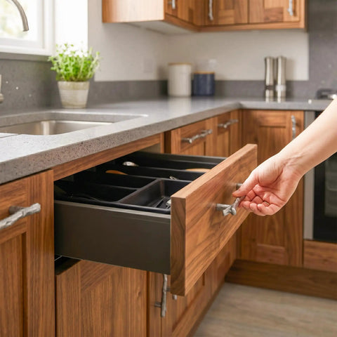Hand opening drawer with 10 Pack Zinc Alloy Twig Branch Cabinet Knob Set In Silver Decorative Pull Handles For Cabinets