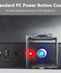 Power Button Cover Kit For PC And Home Gear, No Fuss Safety Guard Cap With Quick Install on a computer power switch