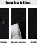 Round Fitted Tablecloth With Elastic Edge, 100 Percent Waterproof Plastic Cover, Vinyl Flannel Backed Table Protector cleaning process