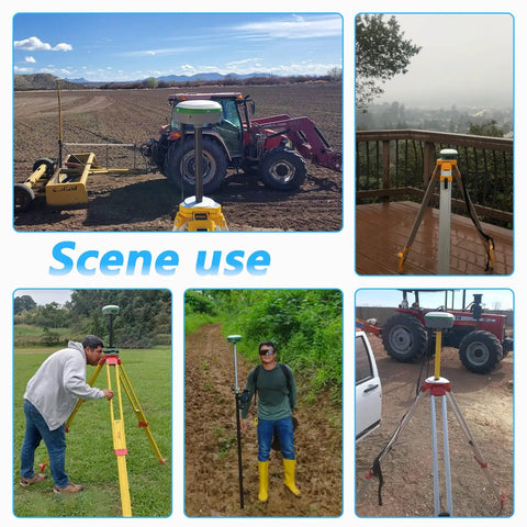 RTK GPS Survey Equipment With 1 cm Accuracy For Drone Base Station Kit Including SMA26 PRO RTK Rover And Base in field use