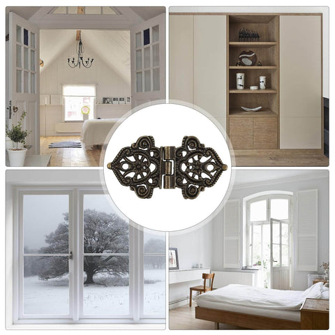 Butterfly Hinges 10 Pack Zinc Alloy for Wooden Boxes and Small Cabinets Thickened Retro Miniature Furniture Hardware