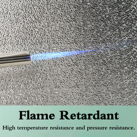 Heavy Duty Fireproof Heat Shield Board close-up with flame test demonstrating flame retardant properties