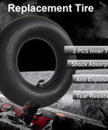 2-Pack 13x5.00-6 Inner Tubes for Lawn Mowers Snow Blowers ATVs and Go Karts with Thickened Rubber and Shock Absorption