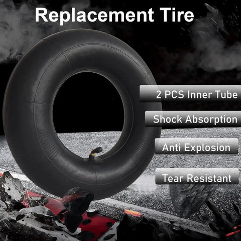 2-Pack 13x5.00-6 Inner Tubes for Lawn Mowers Snow Blowers ATVs and Go Karts with Thickened Rubber and Shock Absorption