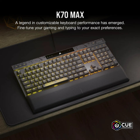 Game Changing Wired Gaming Keyboard Built With Smooth Magnetic Switches Tuned From Snap Tap To Heavy Thock Rapid Trigger Socsd Ready For Crisp Pbt Keycaps Dead Silent Build And Eight Thousand Polling Speed In Black, RGB lighting, customizable design