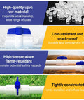 Three Quarter Inch PVC Ball Valve With Threaded Ends And Blue T Handle, SCH40 Slip Water Pipe Valve for Outdoor Plumbing