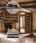 Hidden Door Hinge With Dual Bearing Design For Secret Doors Murphy Door Bookcase Installations Rotating Silent Hinge Kit