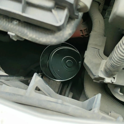 Telescoping Inspection Mirror With 360 Degree Swivel Ball Joint, 34 Inch Reach, Handy Round Inspection Mirror in automotive use