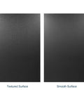 Black ABS Plastic Sheet 12 By 16 Inch 0.25 Inch Thick Rigid Moldable Thermoplastic Board For Crafts DIY Projects And Home Decor Textured Front Smooth Back Pack Of 2 showing textured and smooth surfaces