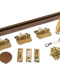 36 Inch Bifold Closet Door Hardware Kit, Top Hung Folding Door System, Pro Grade Residential, Easy Install With No Drilling shown