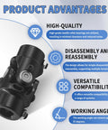 Three Quarter Inch Double D Steering Shaft Universal Joint Built Tough With Powder Coated Black Finish, advantages description