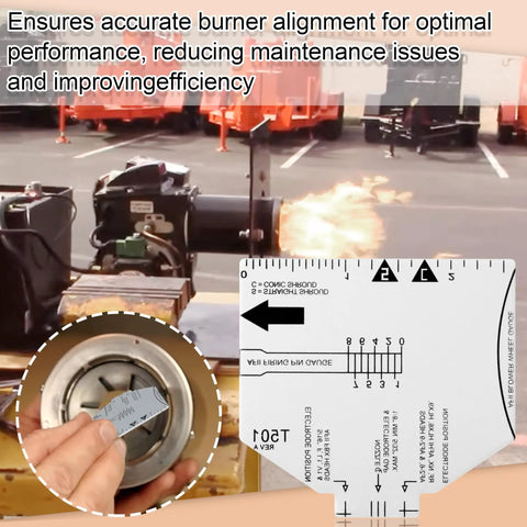Two Pack Electrode Alignment Gauges For Oil Burners AF AFG SF SM AFD Replaces T231 T500 Gauges, shown aligning burner nozzle