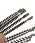 Close-up of 2Mm Diamond Drill Bits For Glass And Tile 0.08 Inch Hole Saw Set For Ceramic Porcelain Stone Marble Granite Water Lubricated Razor Sharp