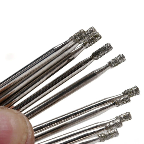 Close-up of 2Mm Diamond Drill Bits For Glass And Tile 0.08 Inch Hole Saw Set For Ceramic Porcelain Stone Marble Granite Water Lubricated Razor Sharp