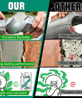 Comparison image showing Heavy Duty Concrete Crack Filler and Self Leveling Cement Sealant Kit for Driveway Fixes That Hit Different features and benefits.