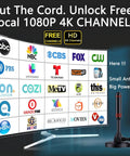 Indoor TV Antenna With Amplifier For Crazy Long Range Reception HD Digital Antenna For Smart TVs Grabs Local Channels In 4K 1080p