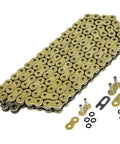 Golden O Ring Drive Chain And Front And Rear Sprockets Kit For Suzuki GSX R1000 2001 Through 2008, showing master and rivet links