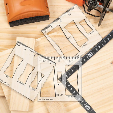 Badass Butterfly Router Template Set For Woodworking Featuring Slick Bowtie Jig Kit With Nine Flexible Inlay Layouts on wood.