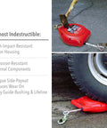 Falcon 30-Foot Self Retracting Galvanized Wire Lifeline With Swivel Carabiner And Snap Hook Red MP30G-Z7/30FT under tire