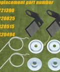 2 Pack Beefed Up Brake Pad Kit For 42 Inch Deck Tractors And Lawn Mowers With Retainer And Torsion Spring GY21943B GX20494 GX20515 GX23240