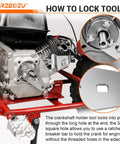 Three Quarter Inch Crankshaft Holder Tool Kit Replacement For Predator 212 Engine GX160 GX200 installed on engine