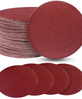 Three Inch Sanding Discs Kit 100 Pieces 80 To 3000 Grit Hook And Loop Quick Change Pads shown in a stack with single discs