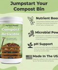Compost Activator Powder For Do It Yourself Home Compost Bins And Tumblers Boosts Microorganisms And Adds Organic Fertilizer 32 Ounces